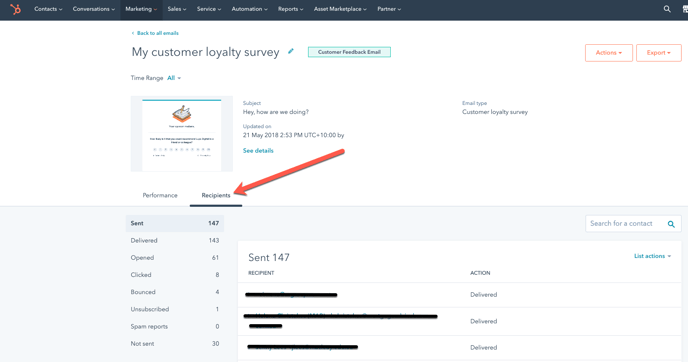 How do I view my email activity in HubSpot (recipients)? | Lupo Digital